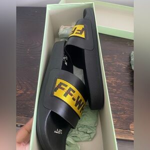 Off White Pool Slides